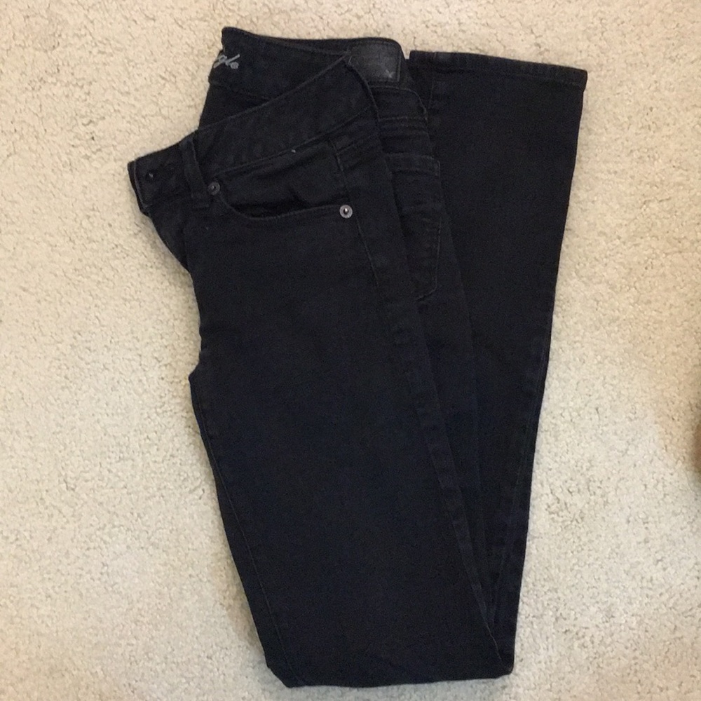 American eagle black jeans, 00 short